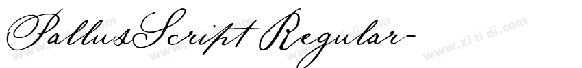 PallusScript Regular字体转换